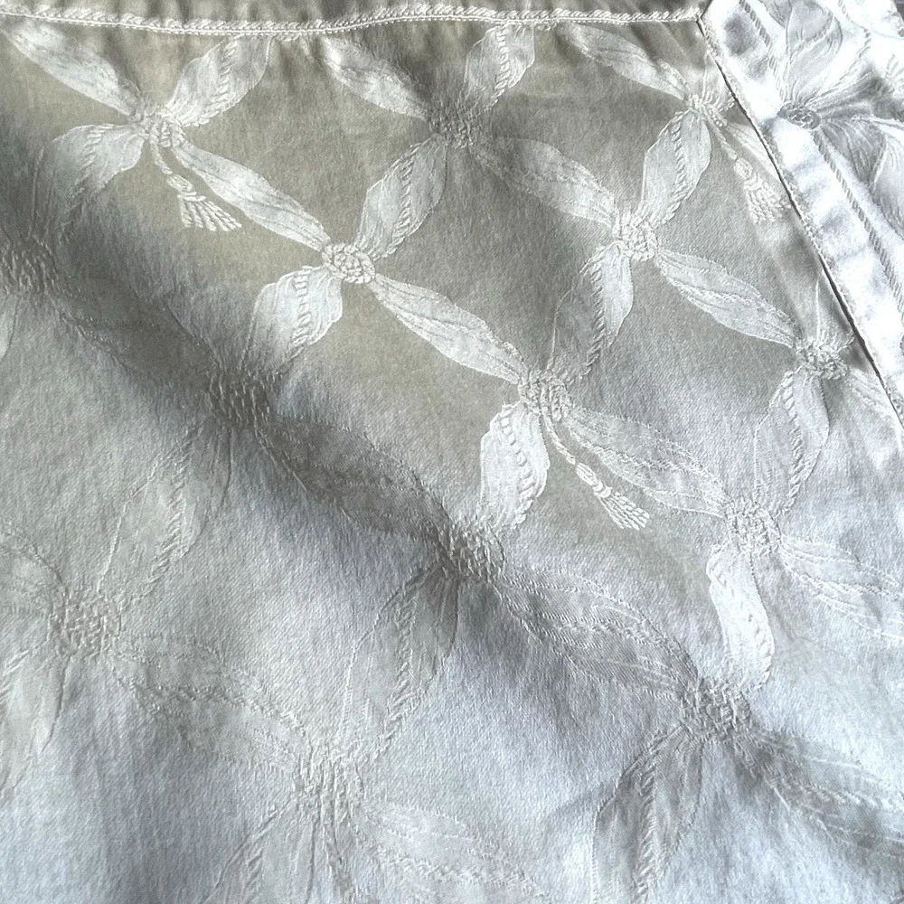 Frette Italy Pillow Shams Lot Of 4 Jacquard Embroidered Yellow White Luxury